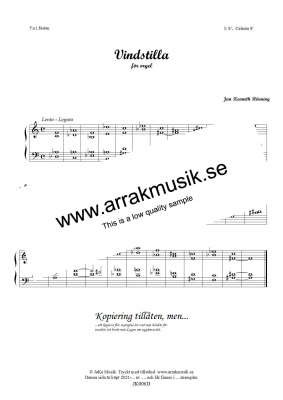 Vindstilla i gruppen Kyrkoret / vriga hos JaKe (Arrak) musik (JK006D)