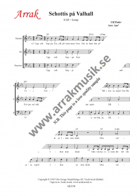 Schottis p Valhall i gruppen  hos JaKe (Arrak) musik (AK154)