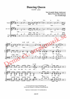 Dancing Queen i gruppen hos JaKe (Arrak) musik (AK249)