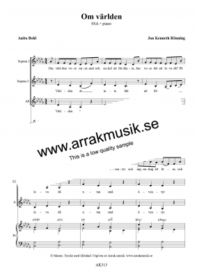 Om vrlden i gruppen  hos JaKe (Arrak) musik (AK313)