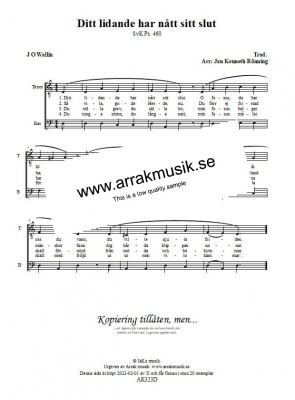 Fyra lngfredagspsalmer TB i gruppen Krnoter - digitala hos JaKe (Arrak) musik (AK323D)