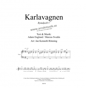 Karlavagnen i gruppen Krnoter - tryckta hos JaKe (Arrak) musik (AK336)
