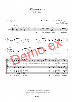 Krleken r i gruppen Krnoter - tryckta hos JaKe (Arrak) musik (AK359)