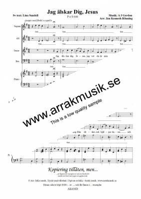 Jag lskar Dig, Jesus i gruppen  hos JaKe (Arrak) musik (AK610D)