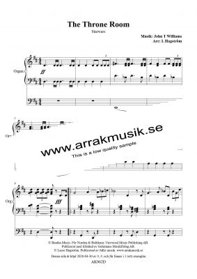 The Throne Room i gruppen Instrumentalmusik / Orgel hos JaKe (Arrak) musik (AK962D)