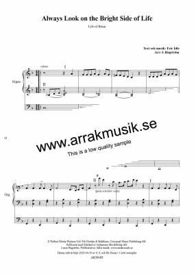 Always look in the bright side of life i gruppen Nyutkommet 2022 hos JaKe (Arrak) musik (AK964D)