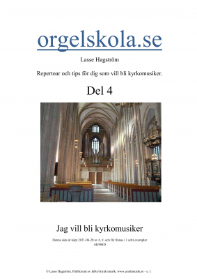 Orgelskola del 4 i gruppen  hos JaKe (Arrak) musik (AK984D)
