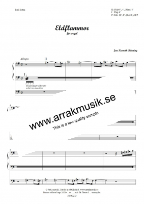 Eldflammor i gruppen Kyrkoret / vriga hos JaKe (Arrak) musik (JK002D)