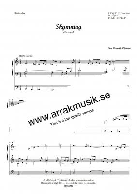 Skymning i gruppen Instrumentalmusik / Orgel hos JaKe (Arrak) musik (JK007D)
