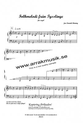 Folkmelodier frn Nrke i gruppen Instrumentalmusik / Orgel hos JaKe (Arrak) musik (JK020)