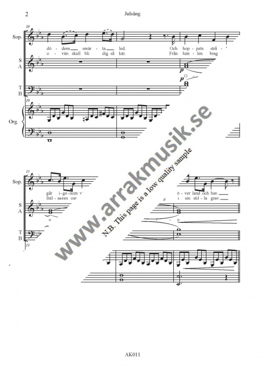 Adams juls�ng (Ess-dur)