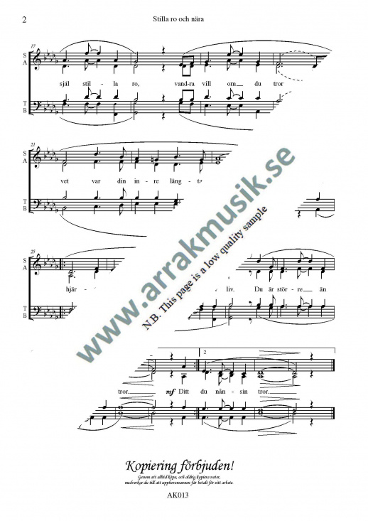 Stilla ro och n�ra