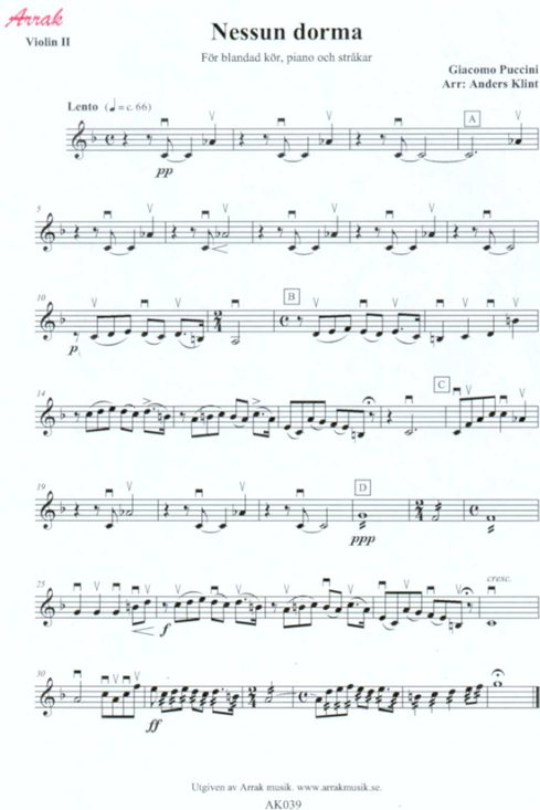 Nessun dorma -str�kst�mmor