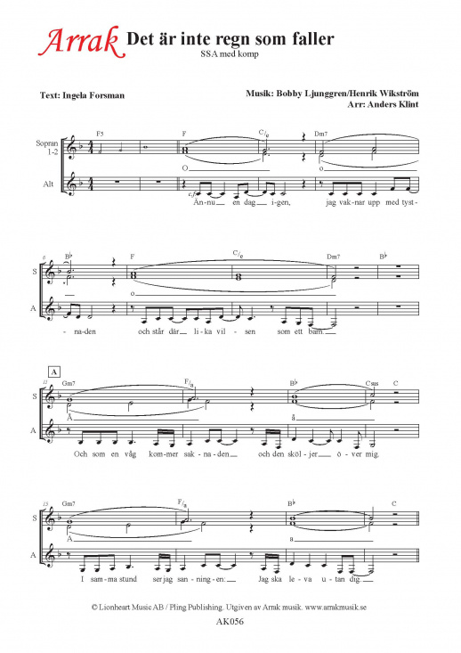 Det �r inte regn som faller (SSA)
