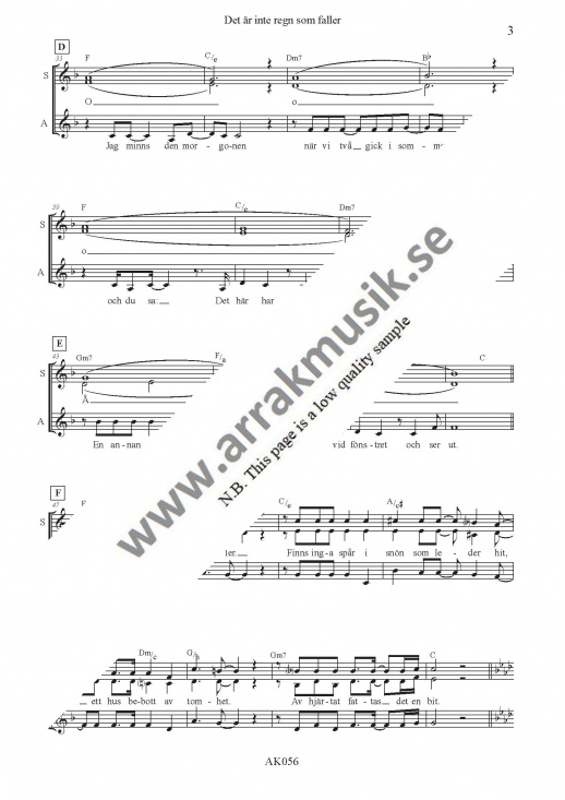 Det �r inte regn som faller (SSA)