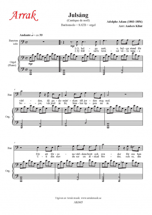 Adams juls�ng (C-dur)