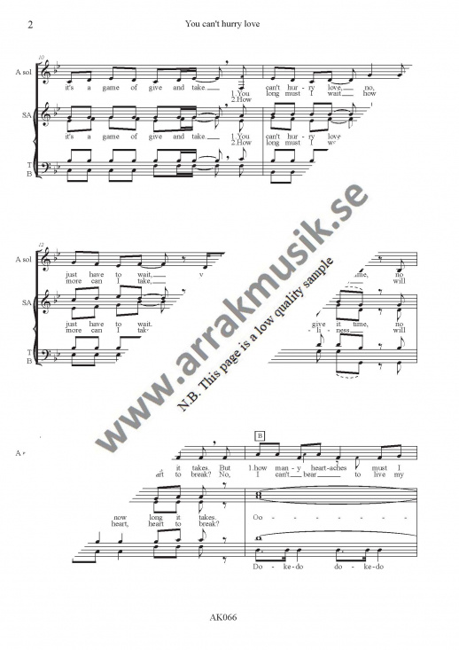 You can't hurry love