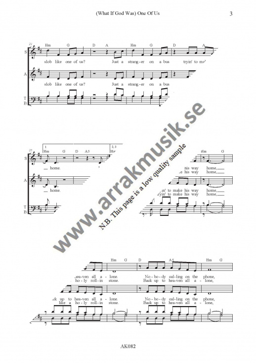 (What if God was) One of us