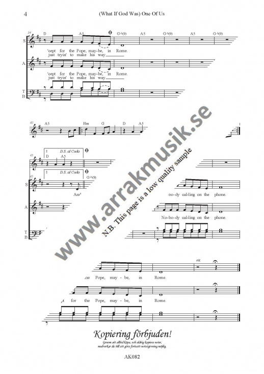 (What if God was) One of us