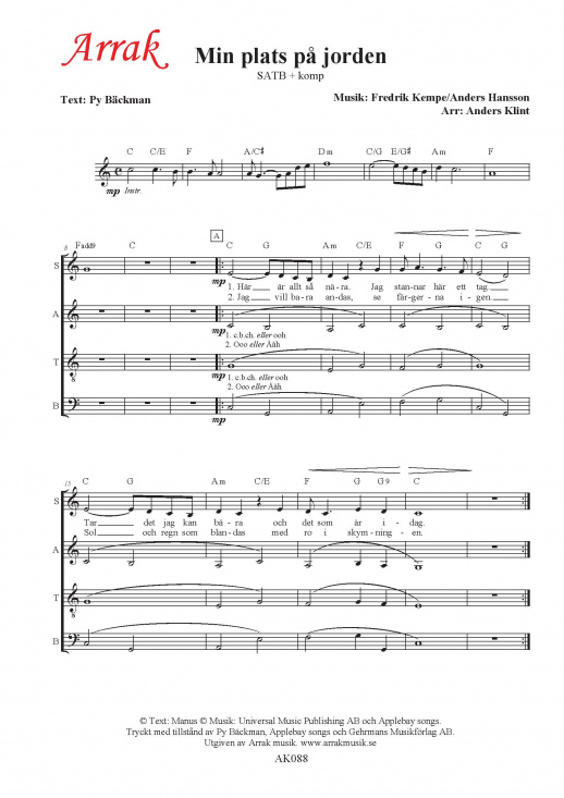 Min plats p� jorden