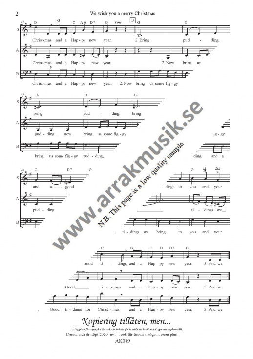 We wish you a merry Christmas