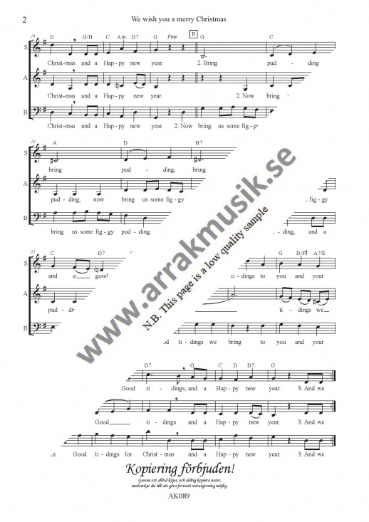 We wish you a merry Christmas