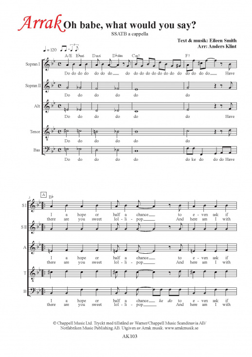 Oh babe, what would you say