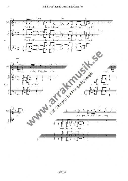 I still haven't found what I'm looking for