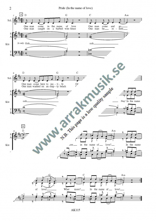 Pride (In the name of love)