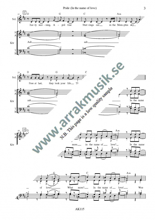 Pride (In the name of love)