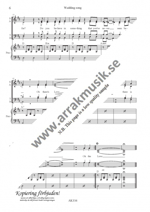 Wedding song (There is love)