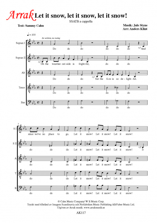 Let it snow, let it snow, let it snow