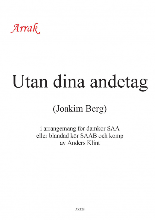 Utan dina andetag