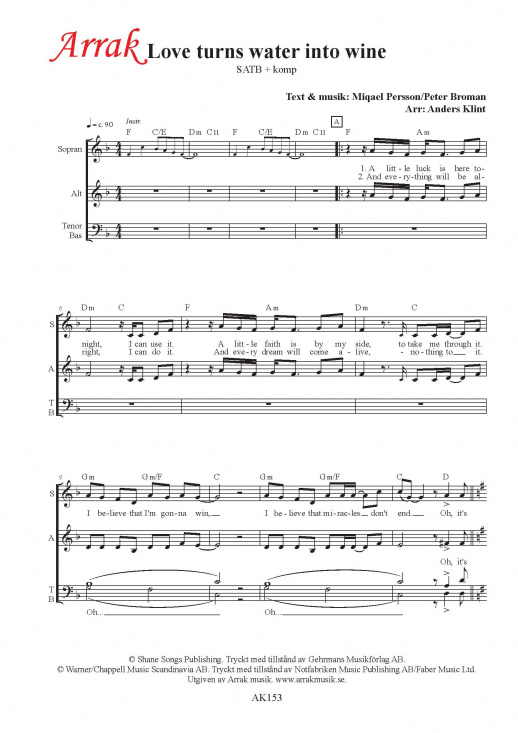 Love turns water into wine