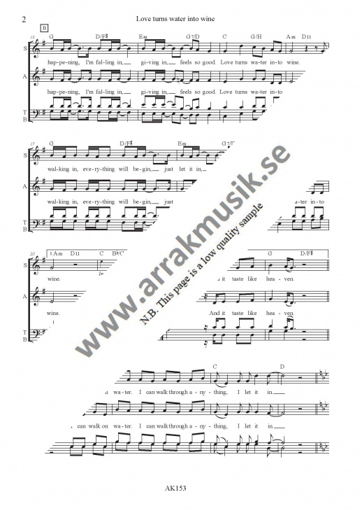 Love turns water into wine