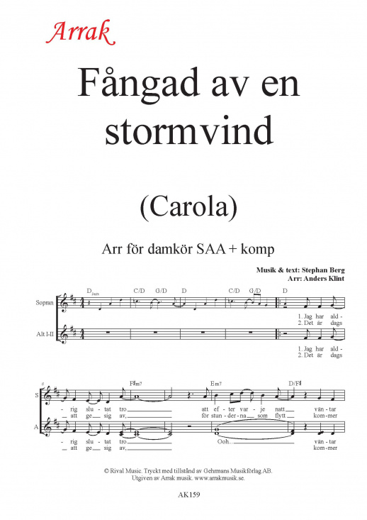 F�ngad av en stormvind