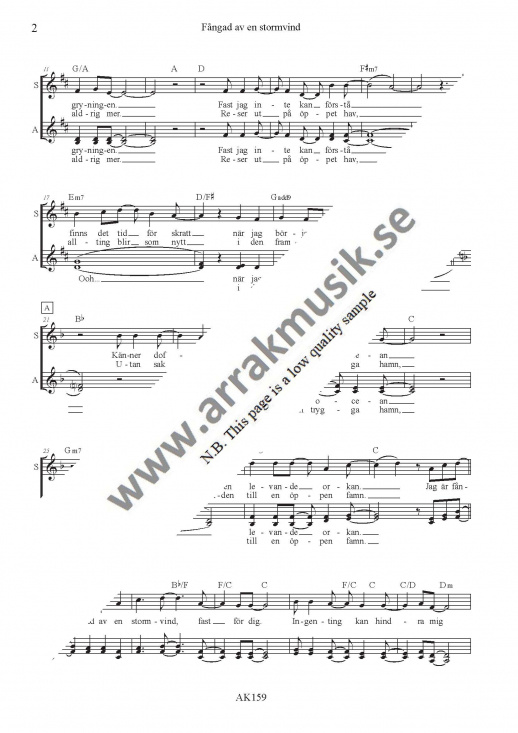 F�ngad av en stormvind