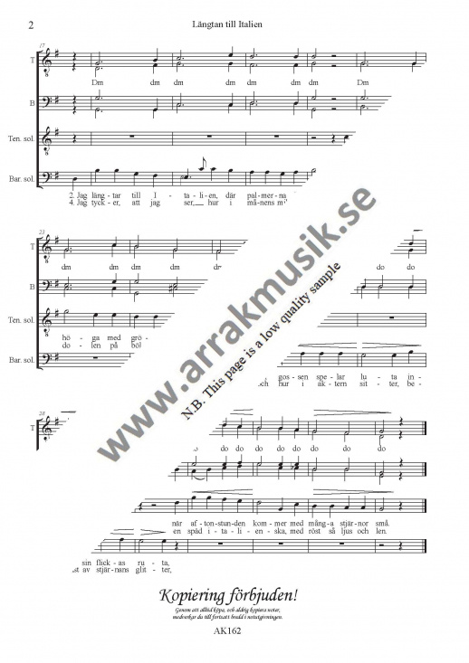 L�ngtan till Italien