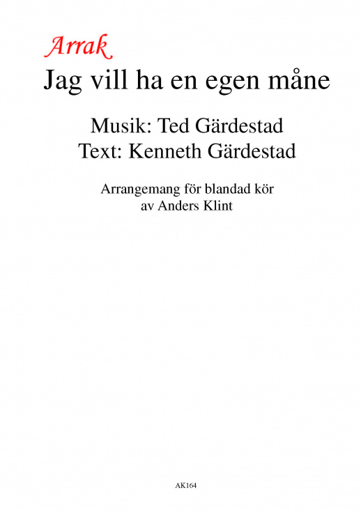 Jag vill ha en egen m�ne