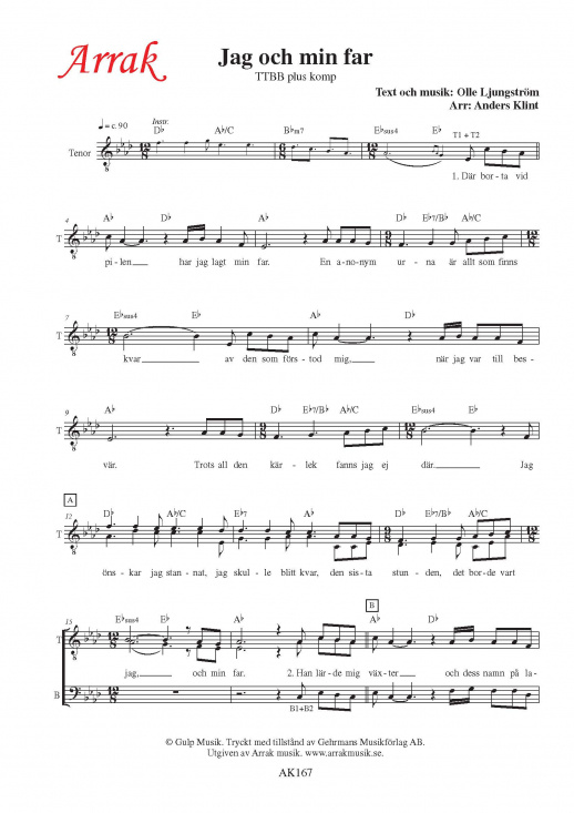 Jag och min far - TTBB