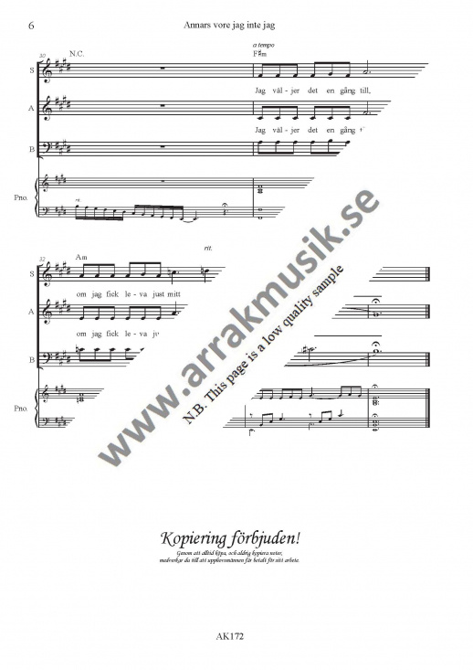 Annars vore jag inte jag