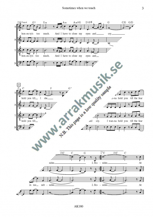 Sometimes when we touch