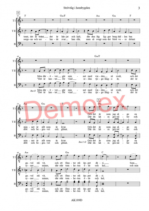 Str�vt�g i hembygden - TTBB