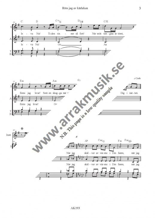 R�rs jag av k�rleken