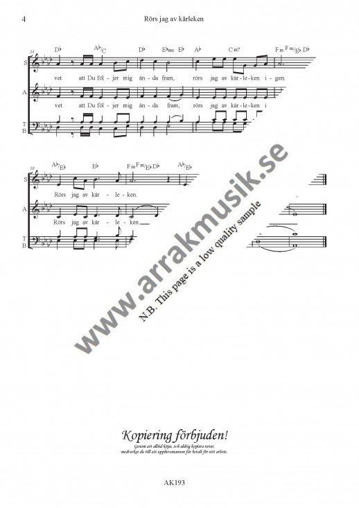 R�rs jag av k�rleken