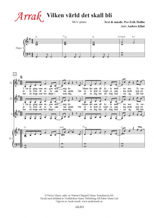 Vilken v�rld det skall bli (SSA)