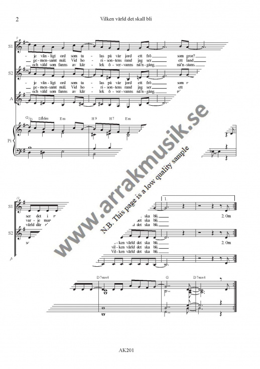 Vilken v�rld det skall bli (SSA)