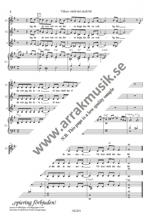 Vilken v�rld det skall bli (SSA)