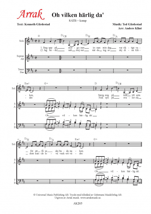 Oh vilken h�rlig da'