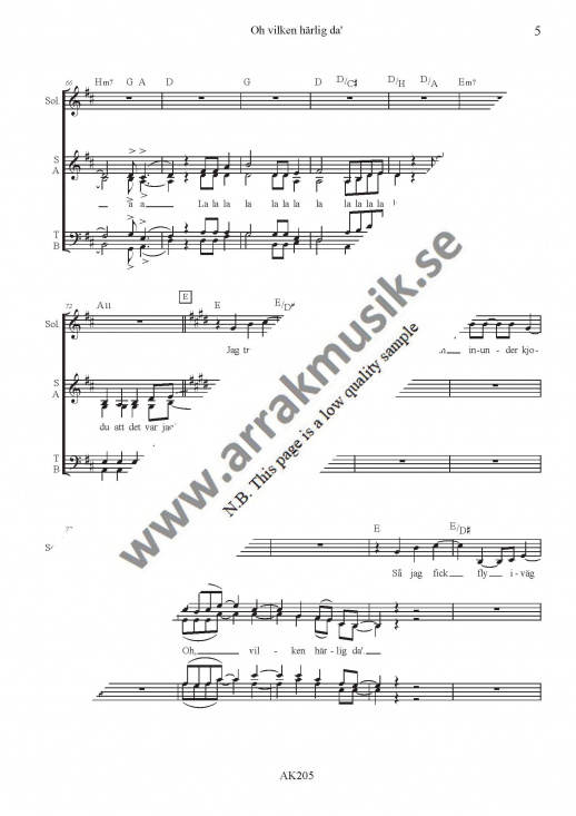 Oh vilken h�rlig da'